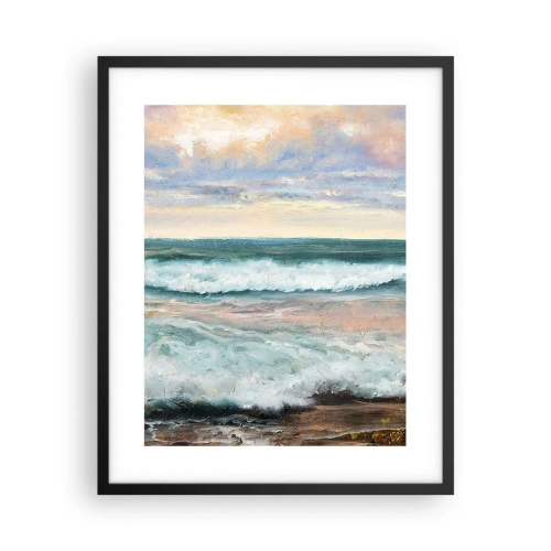 Poster in black frame - Here You Will Smooth Your Soul - 40x50 cm