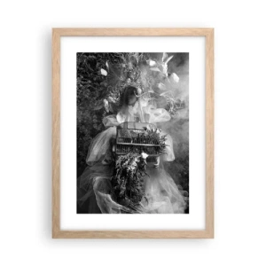 Poster in light oak frame - Mother Nature - 30x40 cm