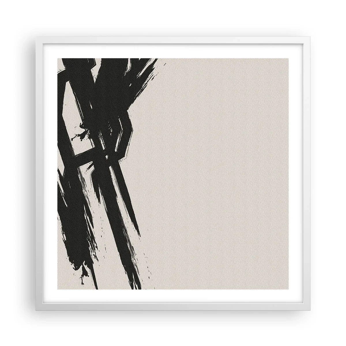 Poster in white frmae - Uncontrollable Rush - 60x60 cm