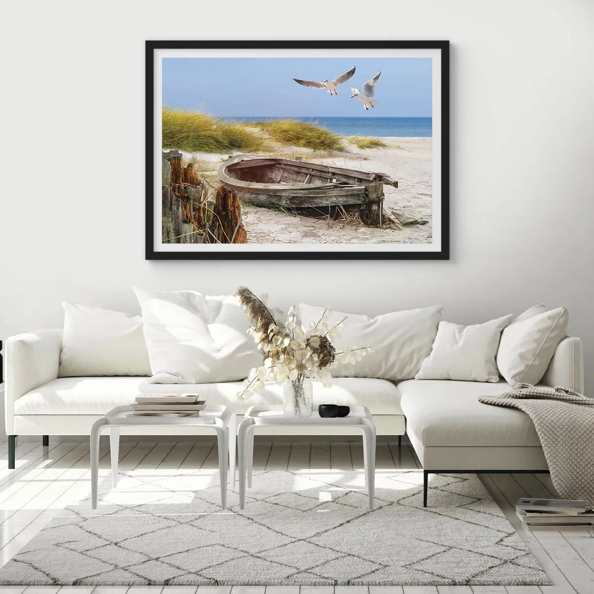 Poster in black frame - Bathed in the Sun - 40x30 cm