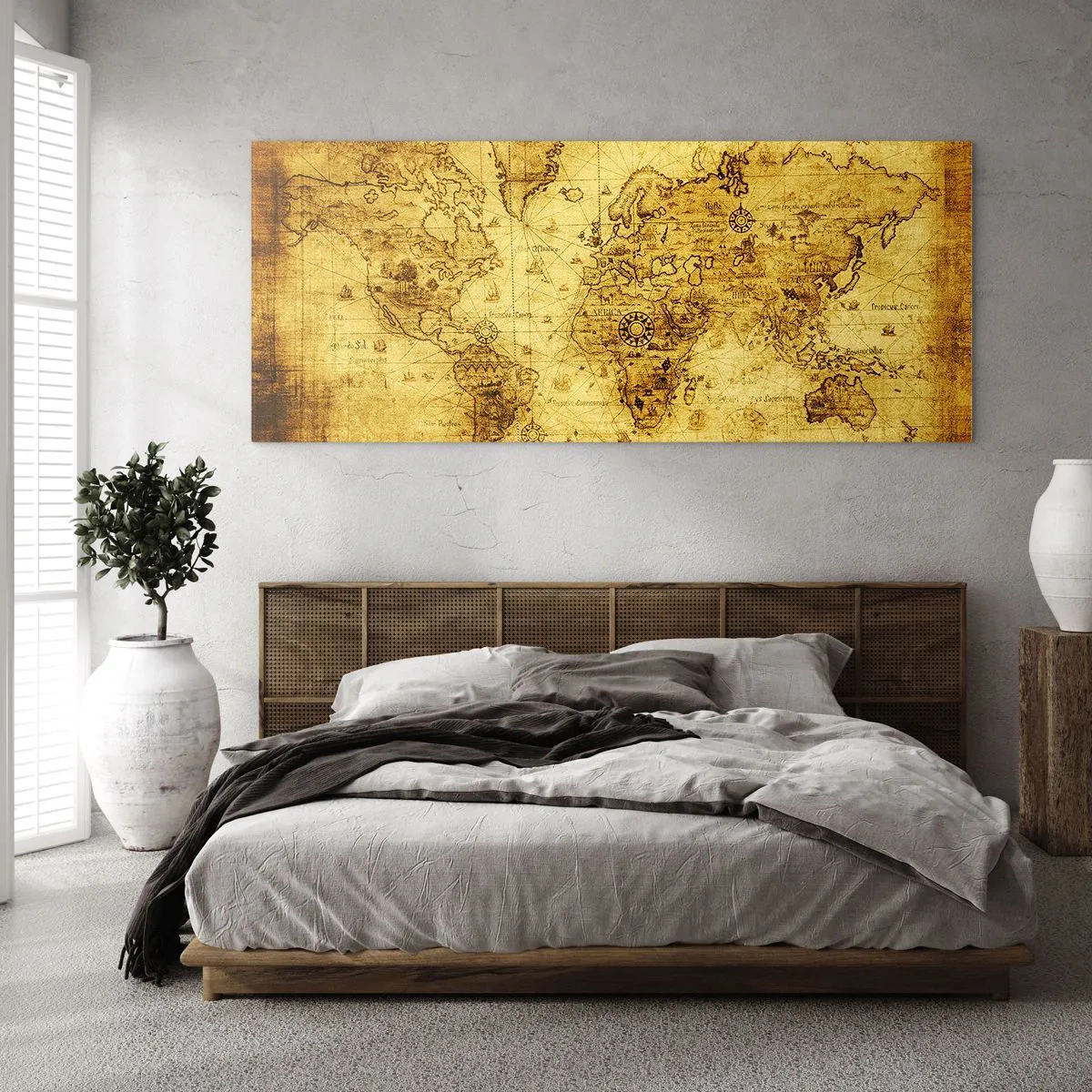 Glass picture - It Is a Strange World - 90x30 cm