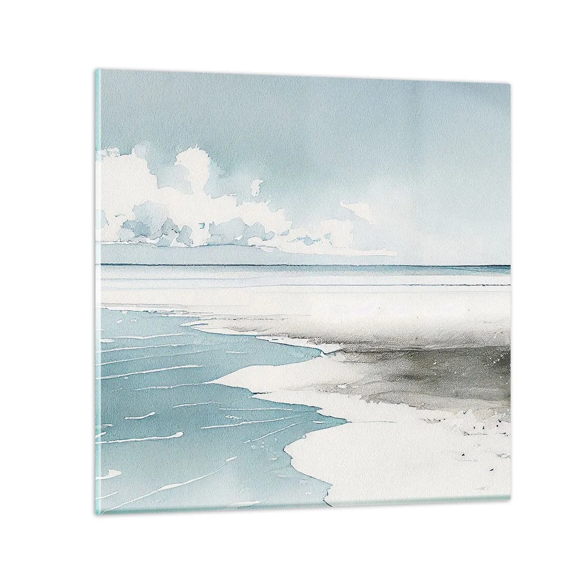 Glass picture - Gentle Tide - 40x40 cm