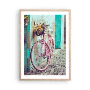 Poster in light oak frame - Be Right Back - 50x70 cm