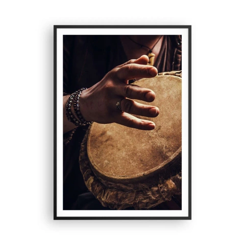 Poster in black frame - In the Rhythm of the Heart - 70x100 cm