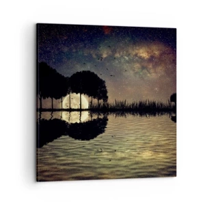 Canvas picture - Night at the Edge of the World - 60x60 cm