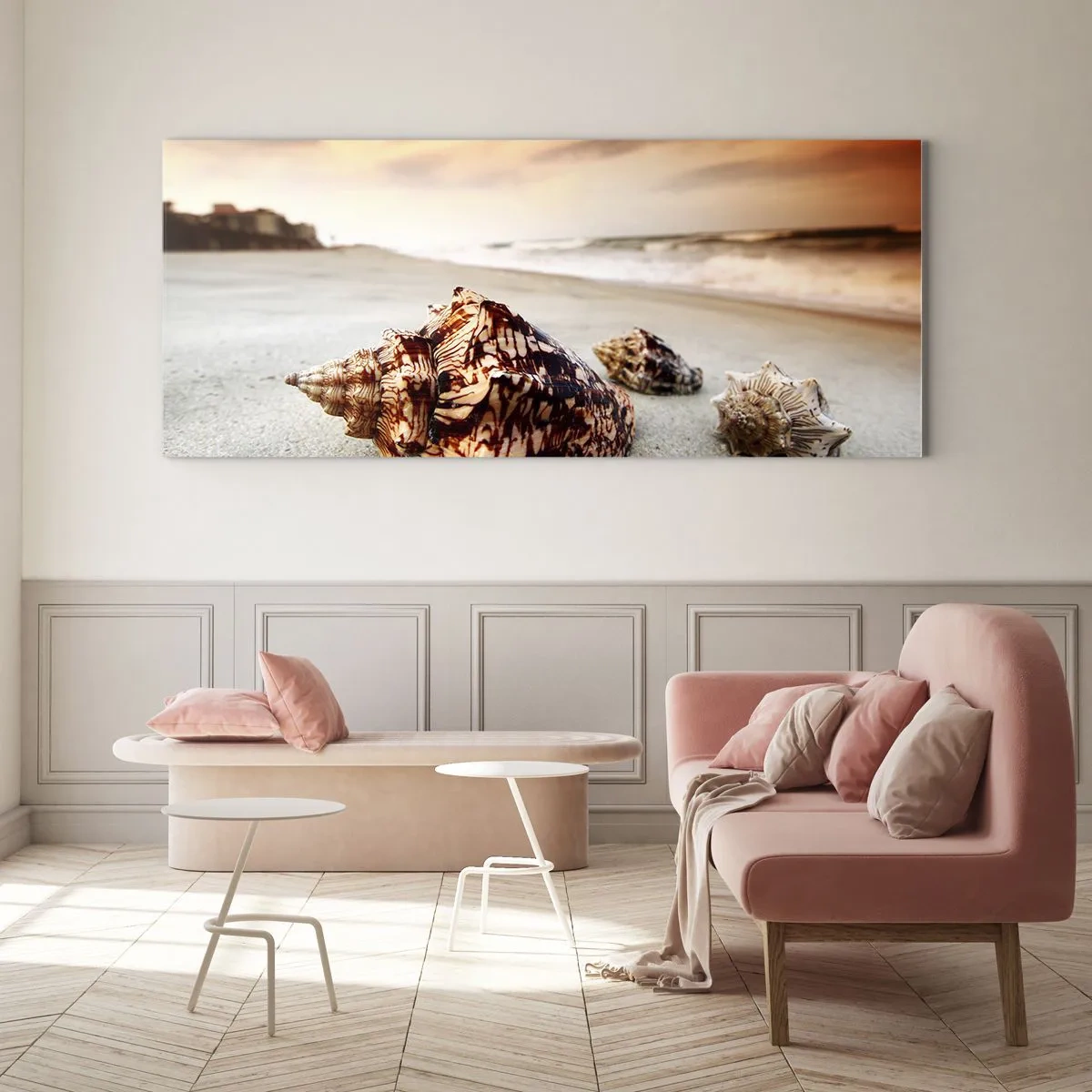 Glass picture - Expelled by Waves - 160x50 cm