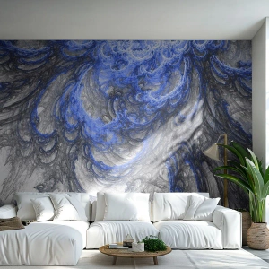 Photo Wallpaper Premium Sand - Birth of a Wave - Abstraction, Piece, Modern Pattern - 200x140 cm