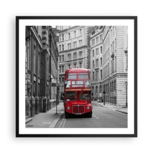 Poster in black frame - Routine Doesn't Have to Be Grey - 60x60 cm