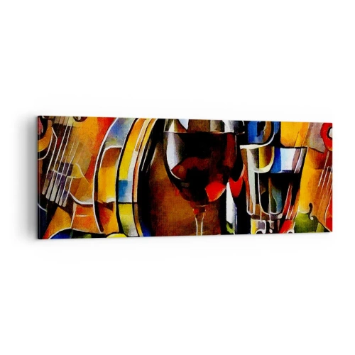 Canvas picture - And The World Fills With Colours - 140x50 cm