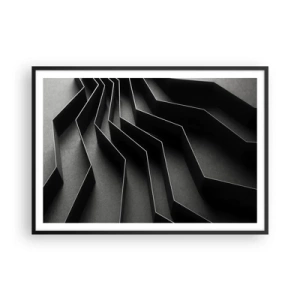 Poster in black frame - Spacial Order - 100x70 cm