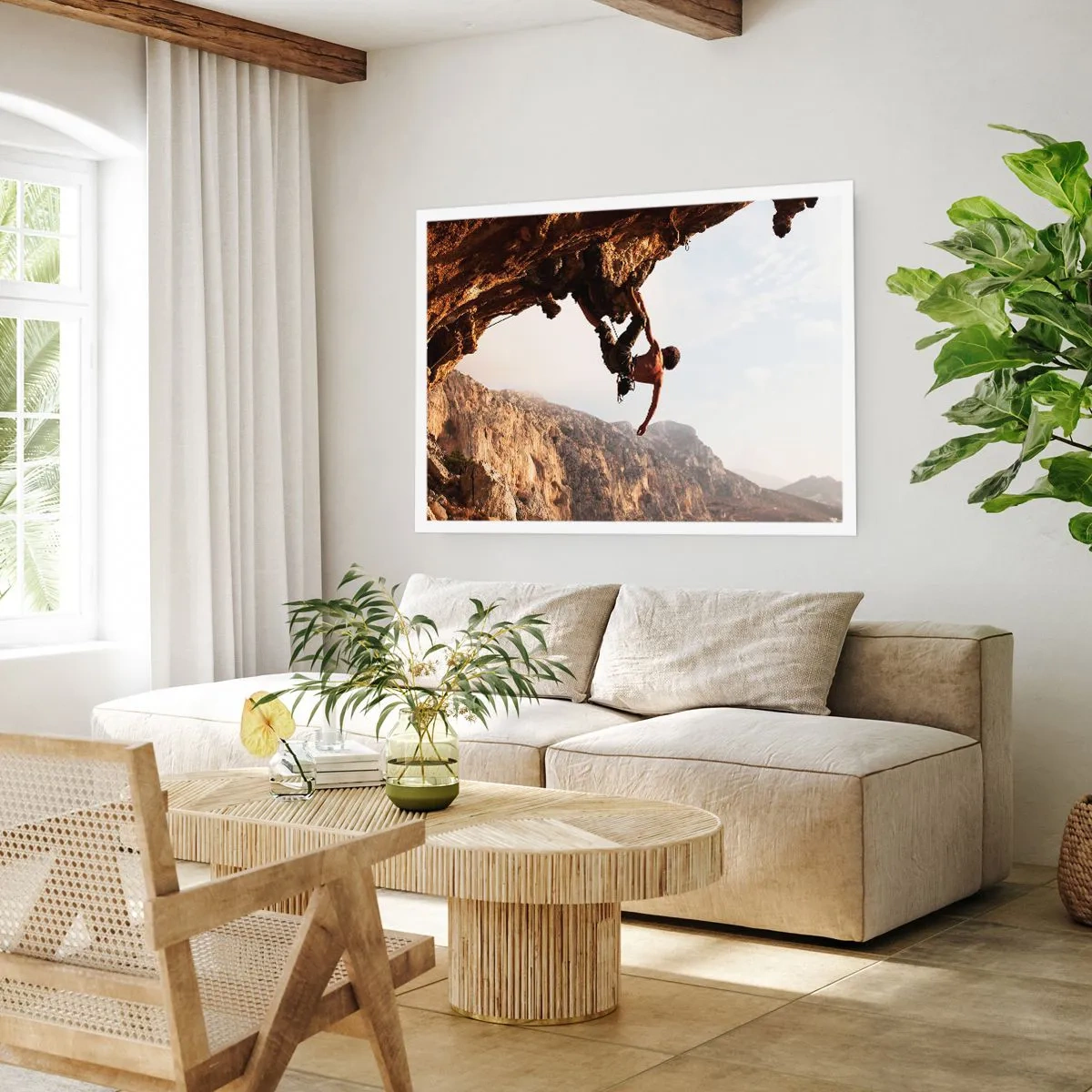Poster - The Whole World on a Sharp Cliff - 50x40 cm
