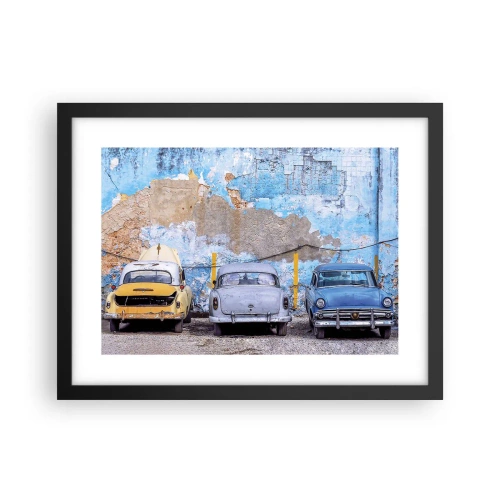 Poster in black frame - Meeting of Veterans - 40x30 cm