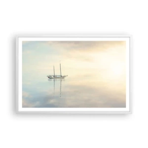Poster in white frmae - In the Sea of Silence - 91x61 cm