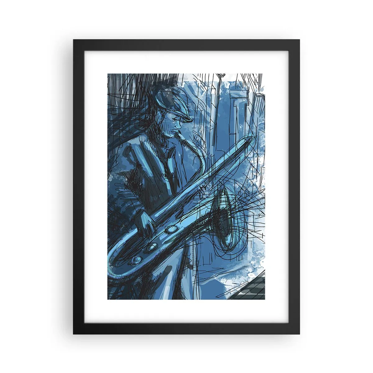 Poster in black frame - City Rhapsody - 30x40 cm