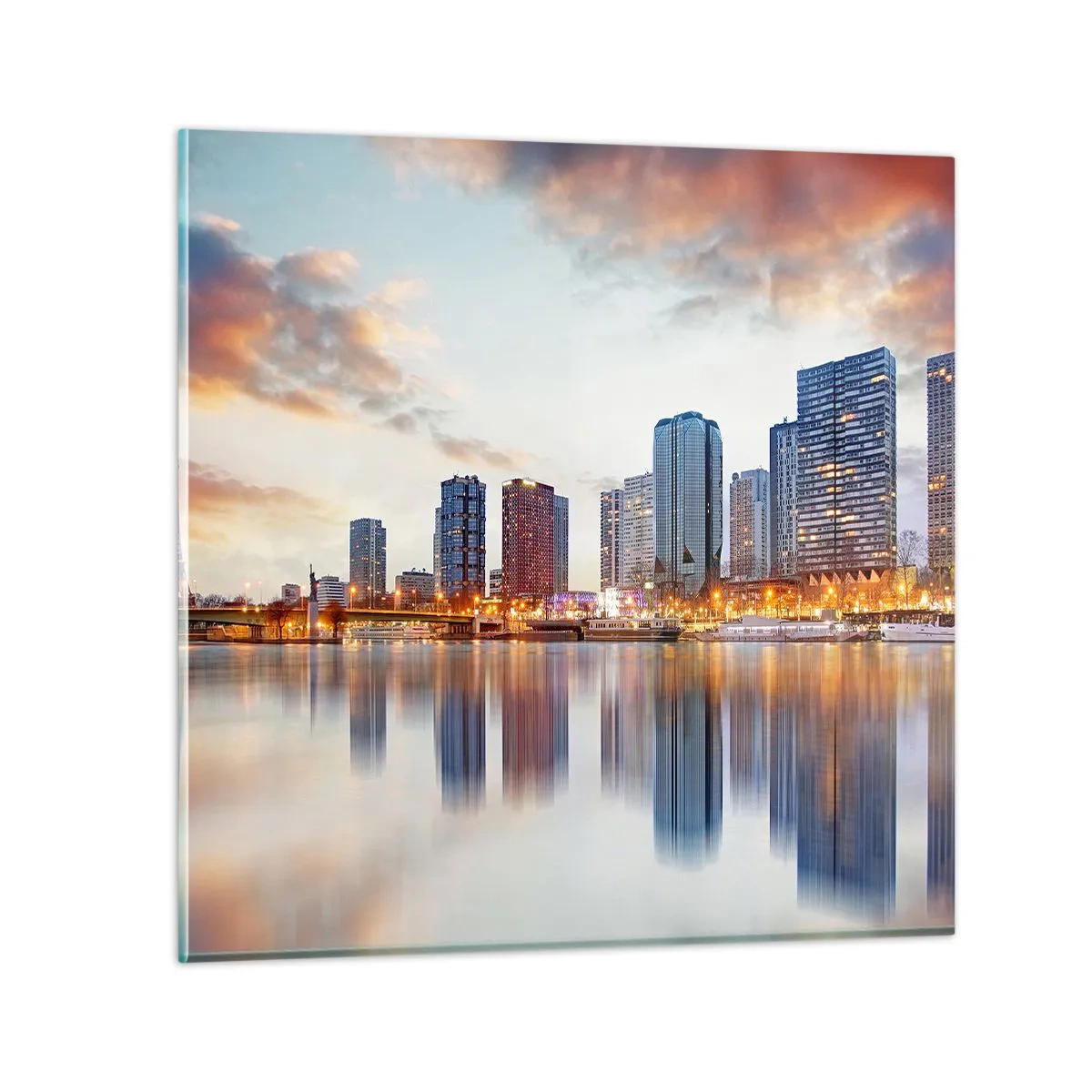 Glass picture - Monumental Peace of Paris - 50x50 cm