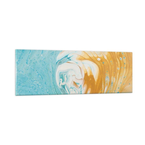 Glass picture - Pastel Swirl - 90x30 cm