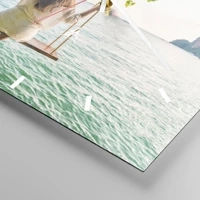 Clock face with lines