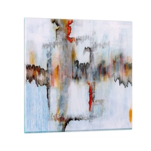 Glass picture - With a Stick on Water - 60x60 cm