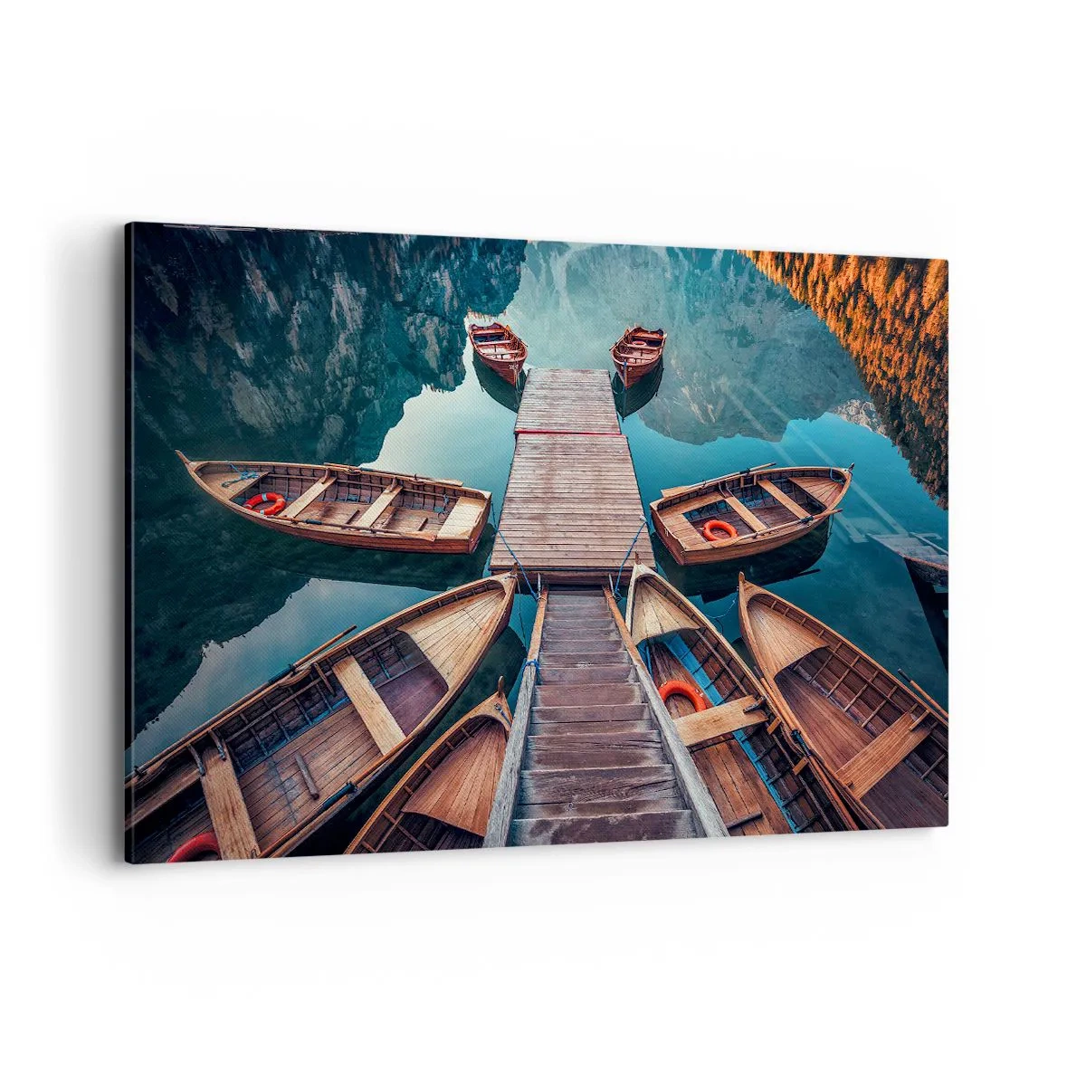 Canvas picture - Waiting at the Harbour - 120x80 cm