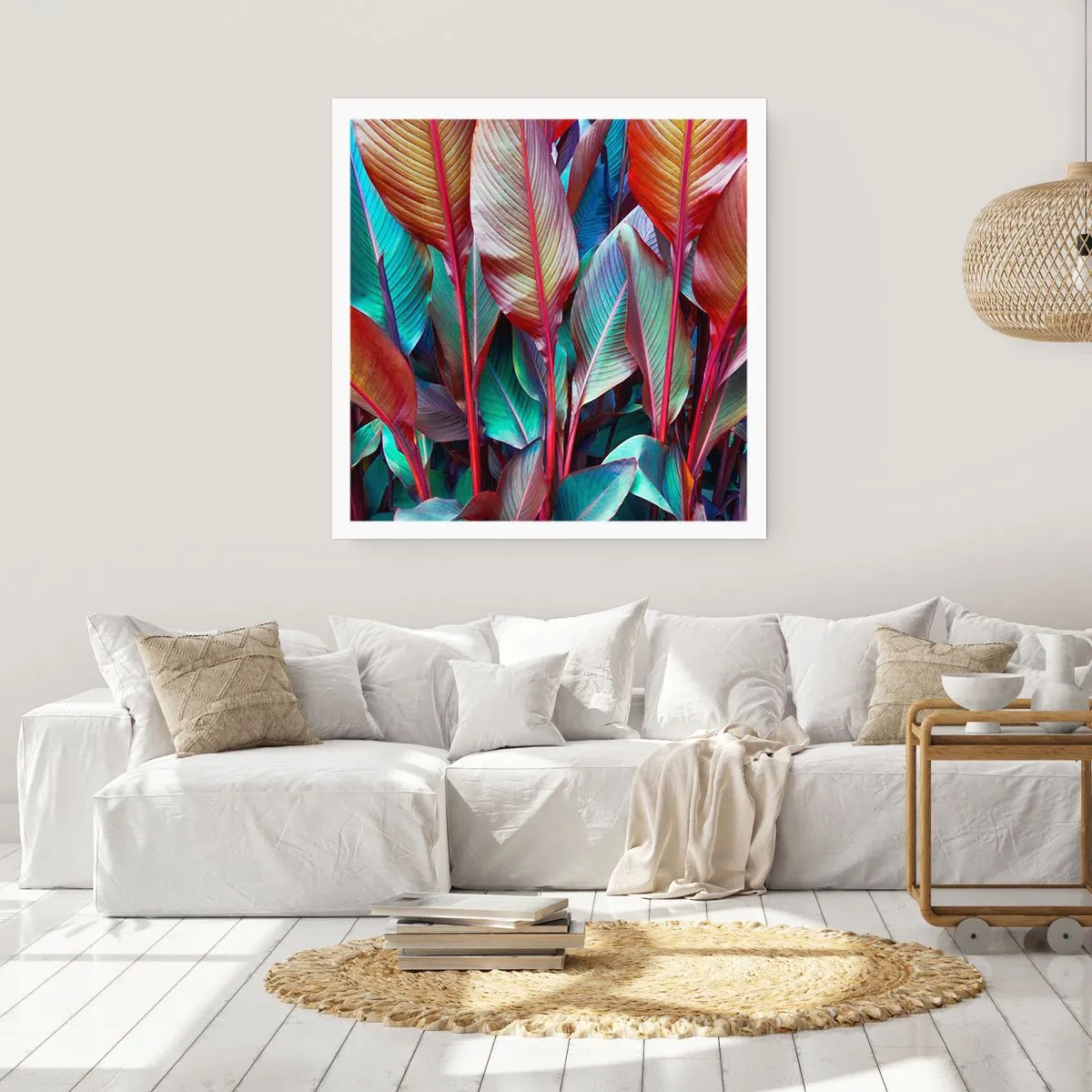 Poster - Colourful Thicket - 30x30 cm
