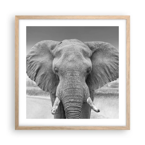 Poster in light oak frame - Welcome to My World - 50x50 cm