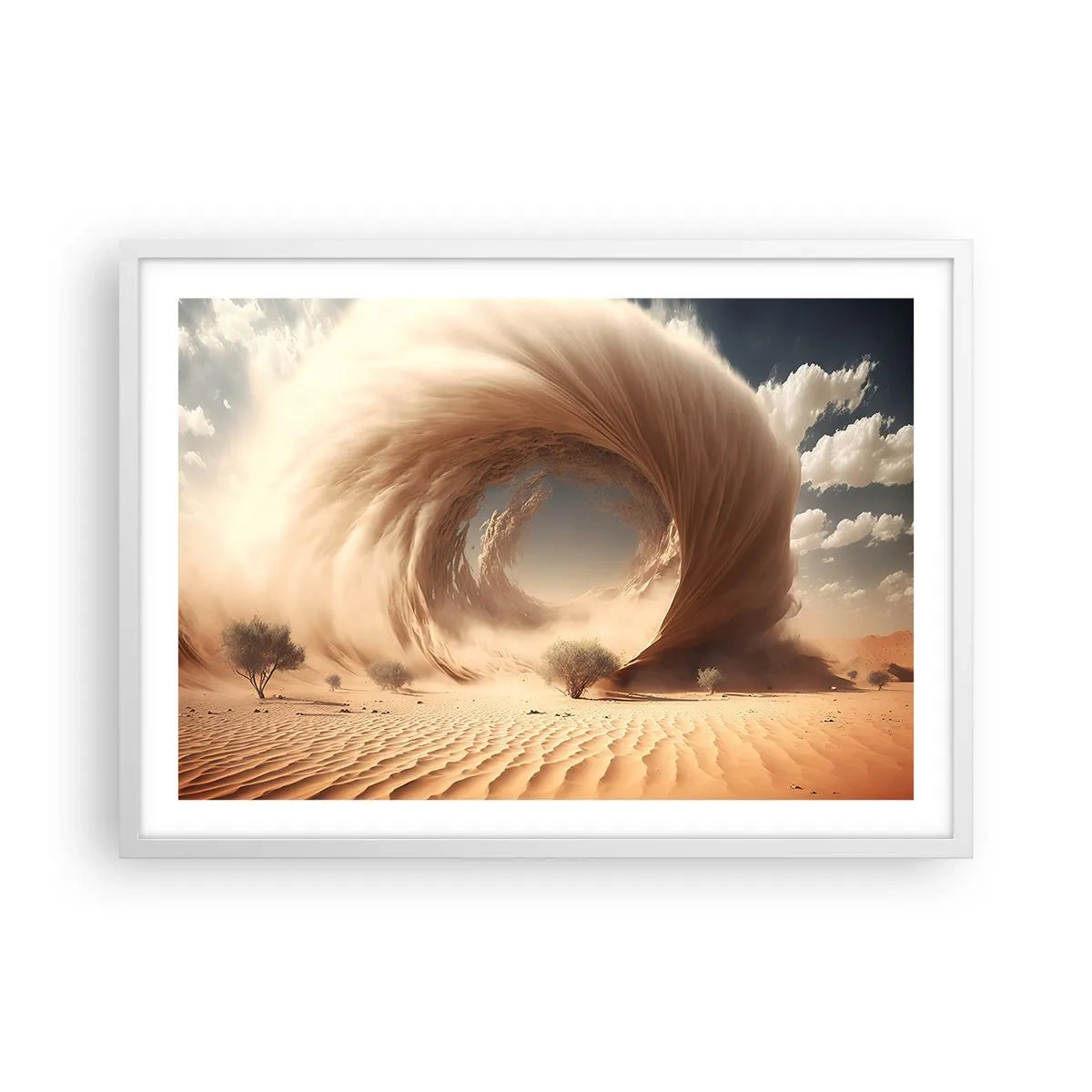 Poster in white frmae - Open Portal - 70x50 cm