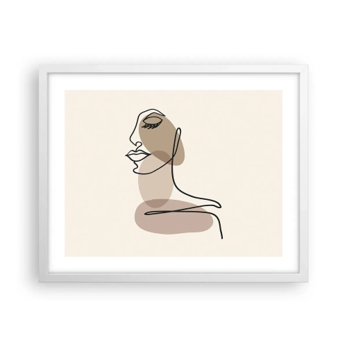 Poster in white frmae - Certain Line of Beauty - 50x40 cm
