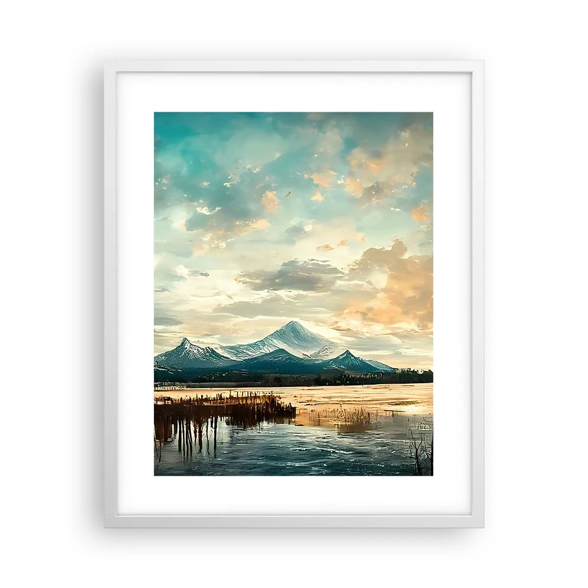 Poster in white frmae - Under Heaven's Protection - 40x50 cm