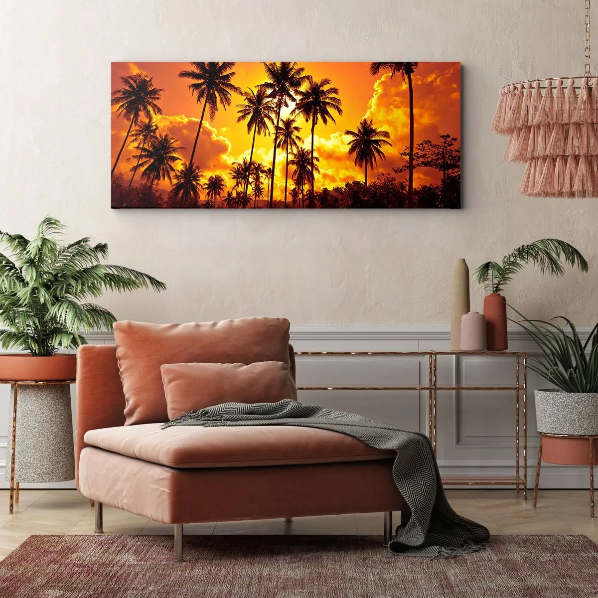 Canvas picture - Blazing Sun - 140x50 cm