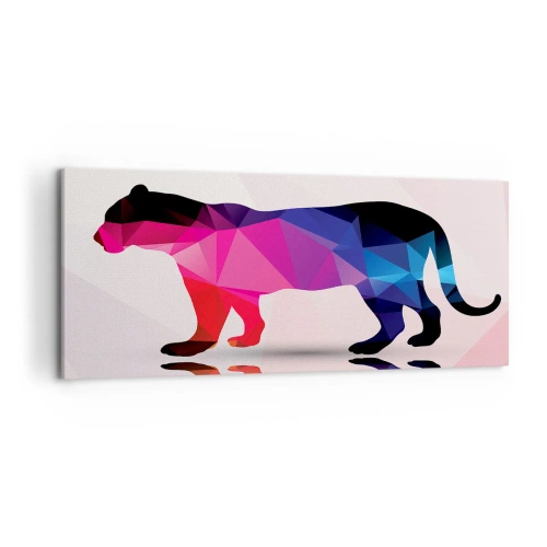 Canvas picture - Diamond Panther - 120x50 cm