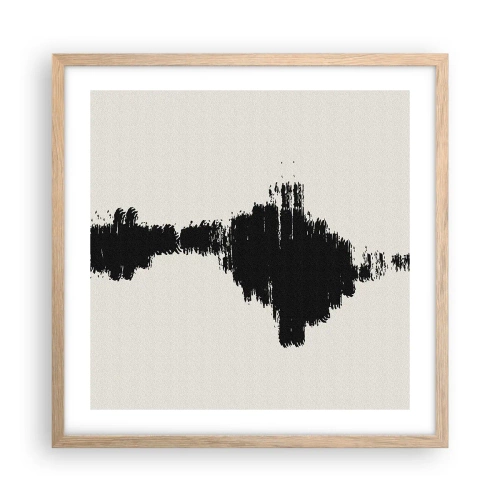 Poster in light oak frame - Vibrations of Imagination - 50x50 cm