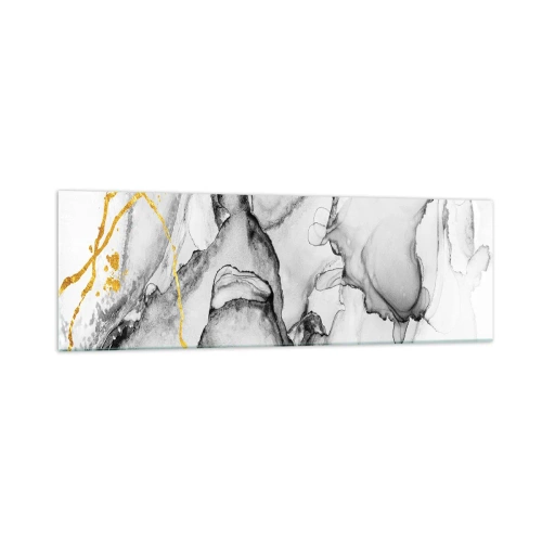 Glass picture - Composition with a Golden Motif - 160x50 cm