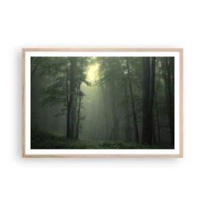 Poster in light oak frame - Before It Wakes Up - 91x61 cm