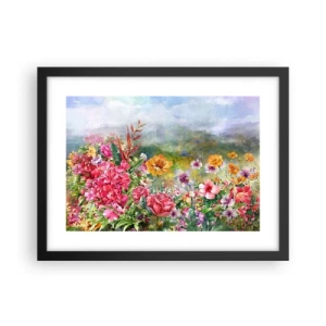Poster in black frame - Garden which Went Crazy - 40x30 cm