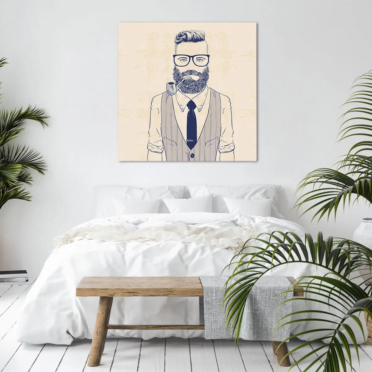 Canvas picture - Cheerful, Manly and Fashionable - 60x60 cm