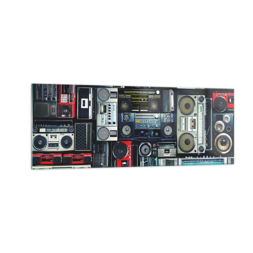 Glass picture - Nostalgy for the 80-ies - 140x50 cm