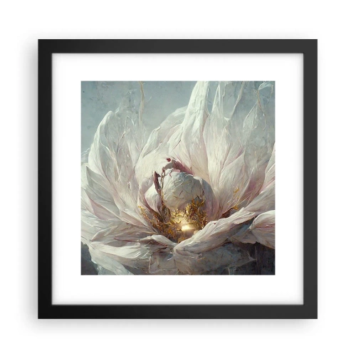 Poster in black frame - It Blooms Once Every Hunderd Years - 30x30 cm