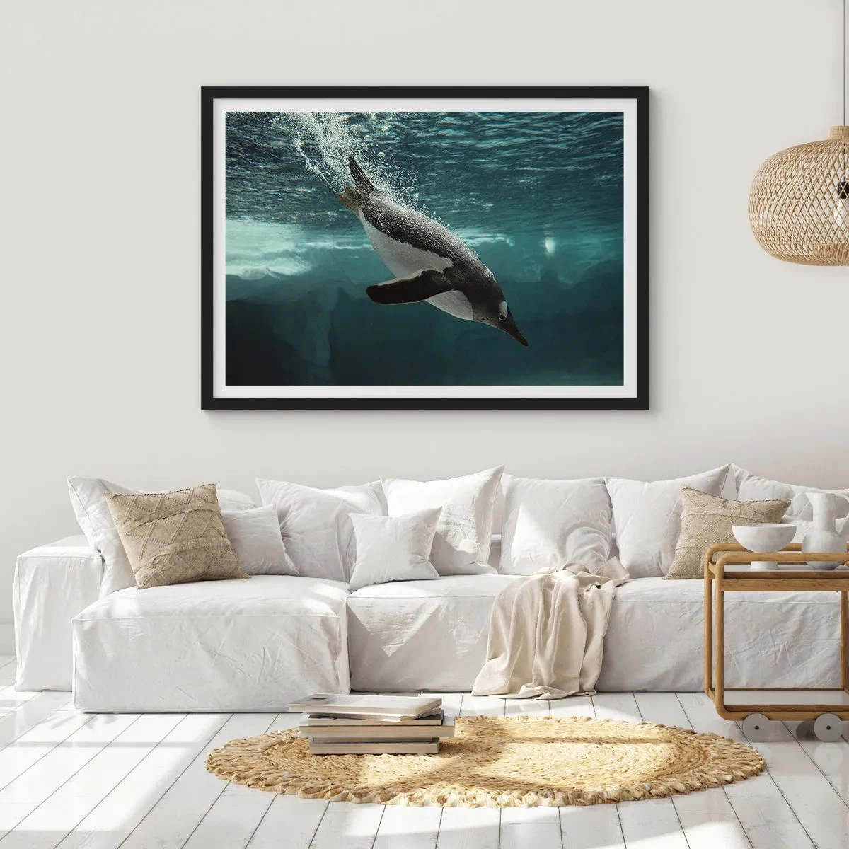 Poster in black frame - Welcome to My World - 70x50 cm