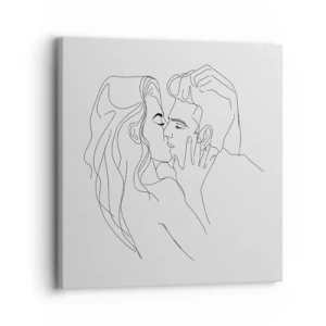 Canvas picture - With the Same Line - 30x30 cm