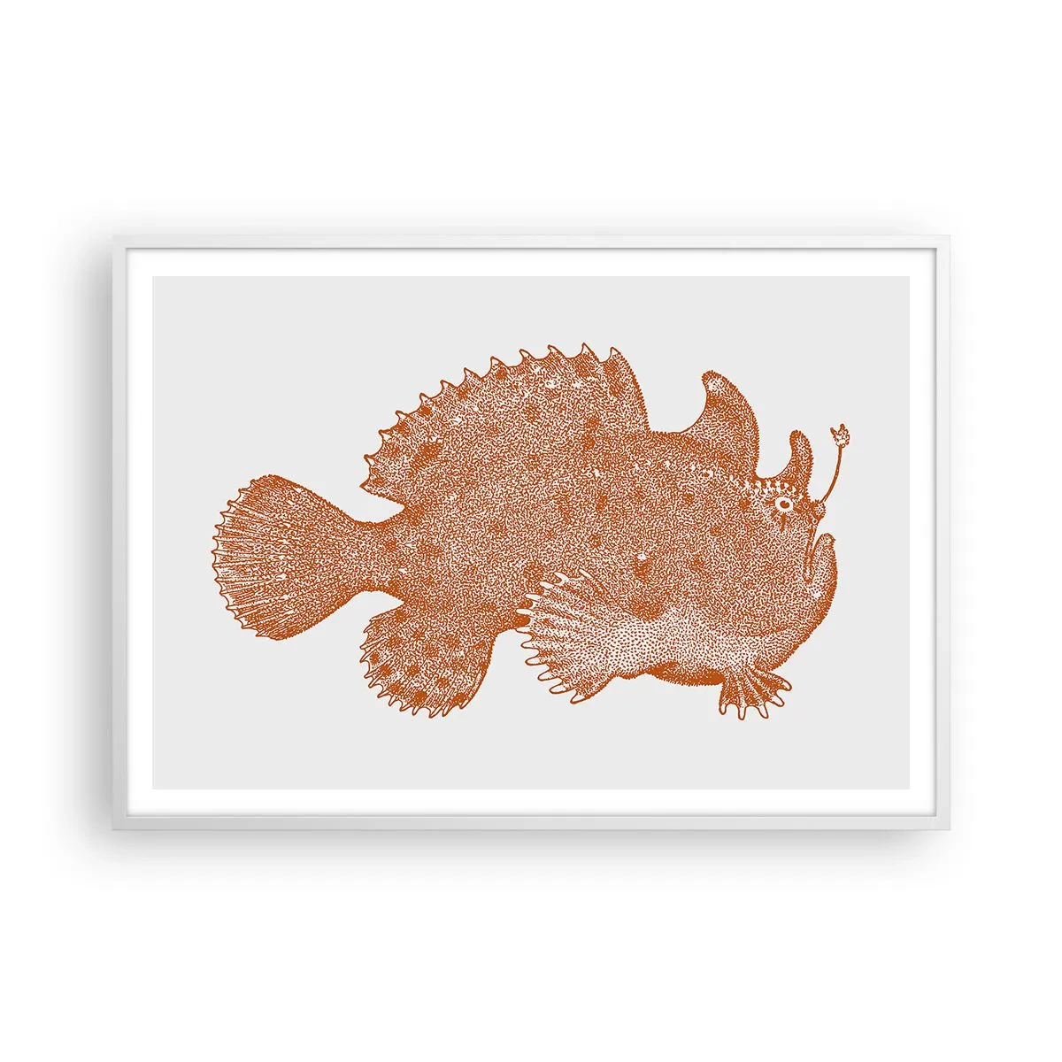Poster in white frmae - Fish after All - 100x70 cm
