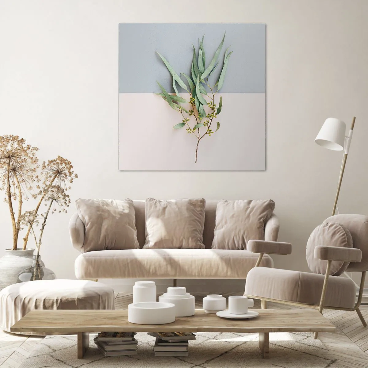Canvas picture - Pastel Subtlety - 30x30 cm