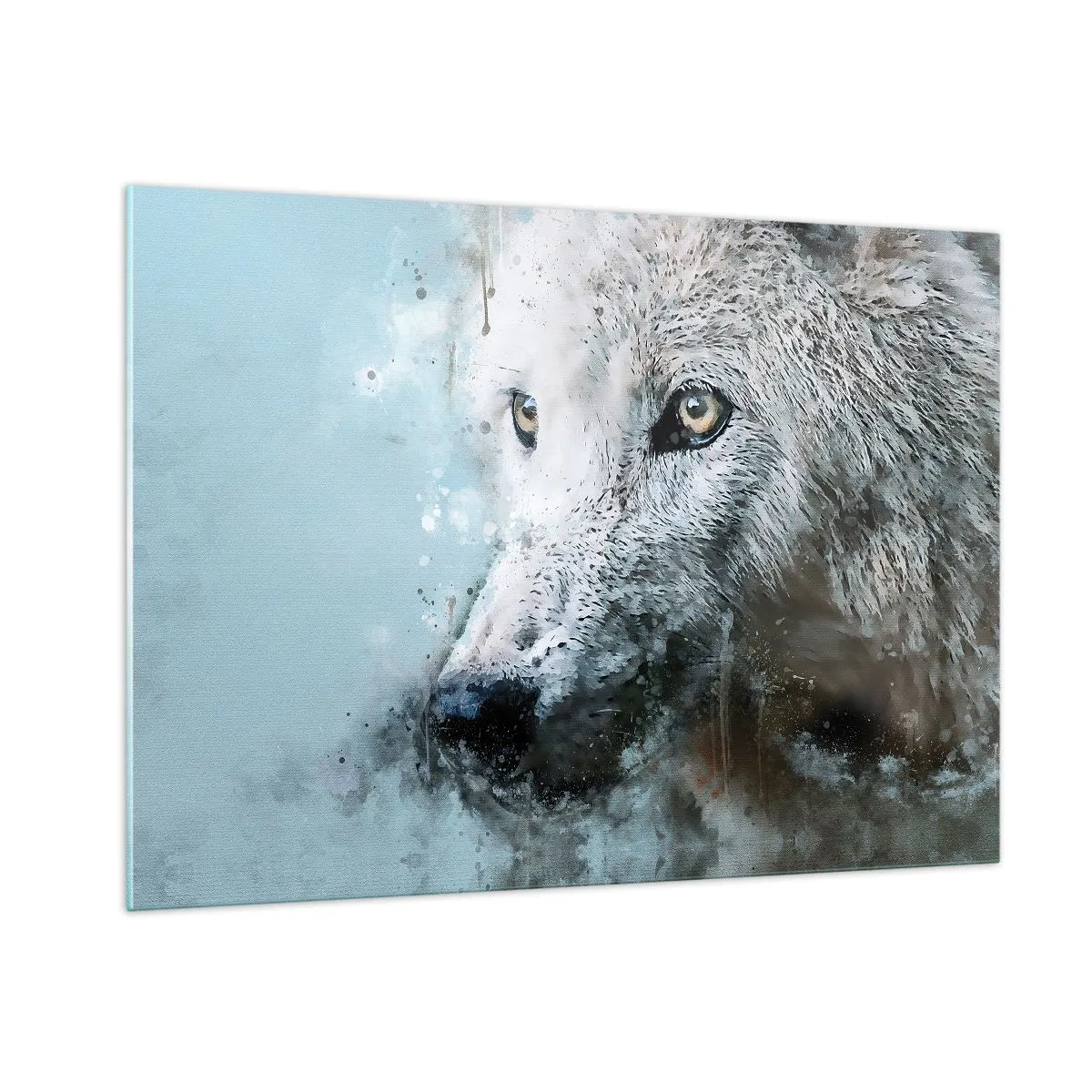 Glass picture - Meet Wolf Soul - 100x70 cm