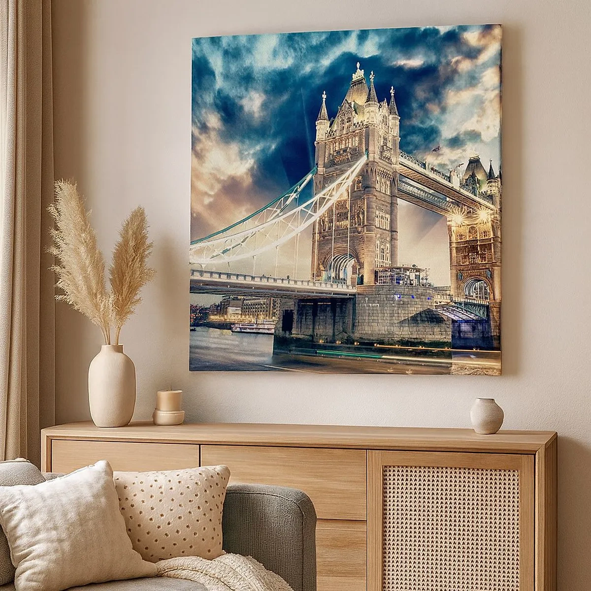 Canvas picture - Statue to Victorian Empire - 30x30 cm