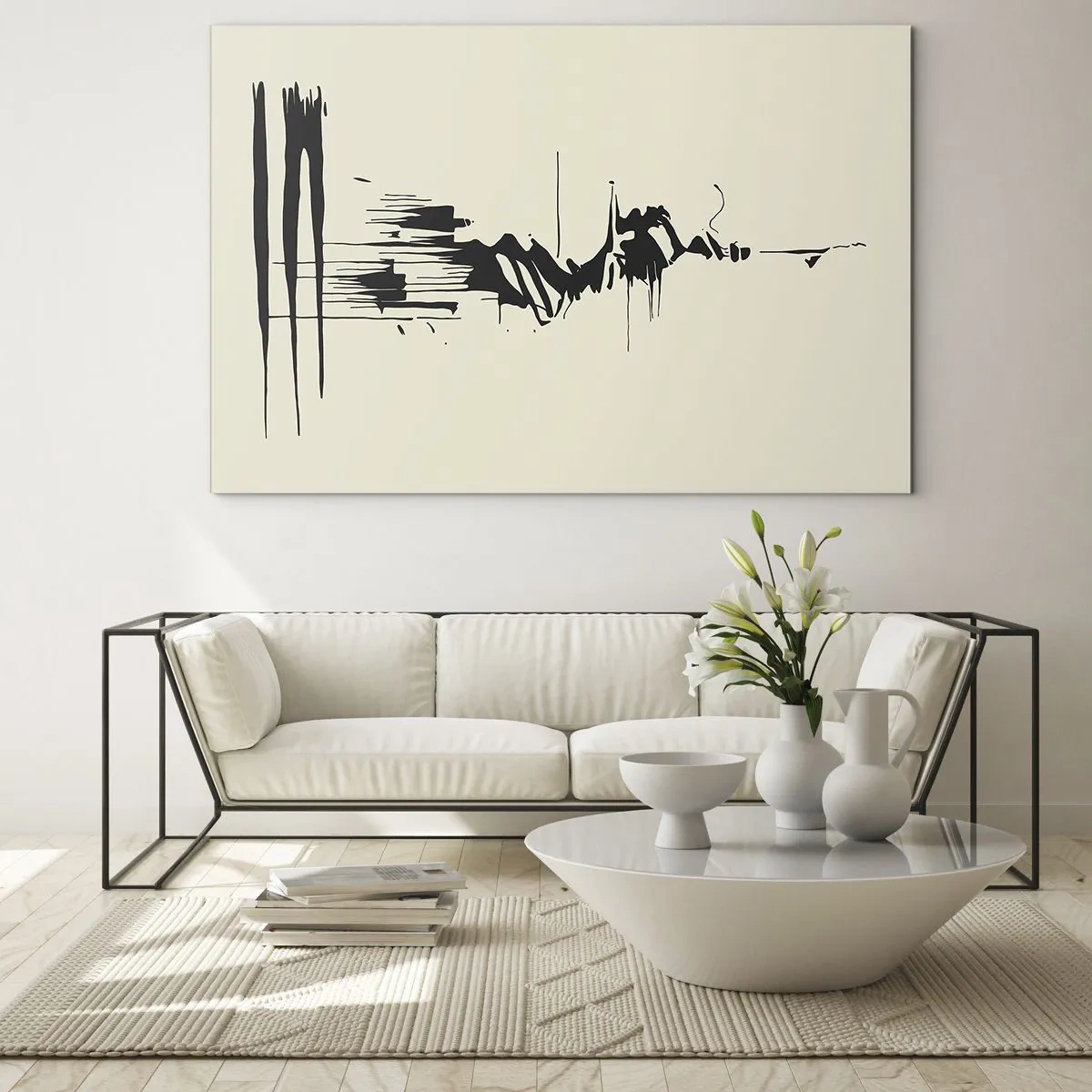 Glass picture - Hasty Abstract - 100x70 cm