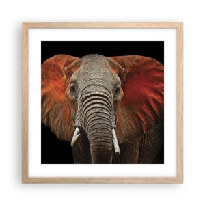 Poster in light oak frame - I am Wild, and You? - 40x40 cm