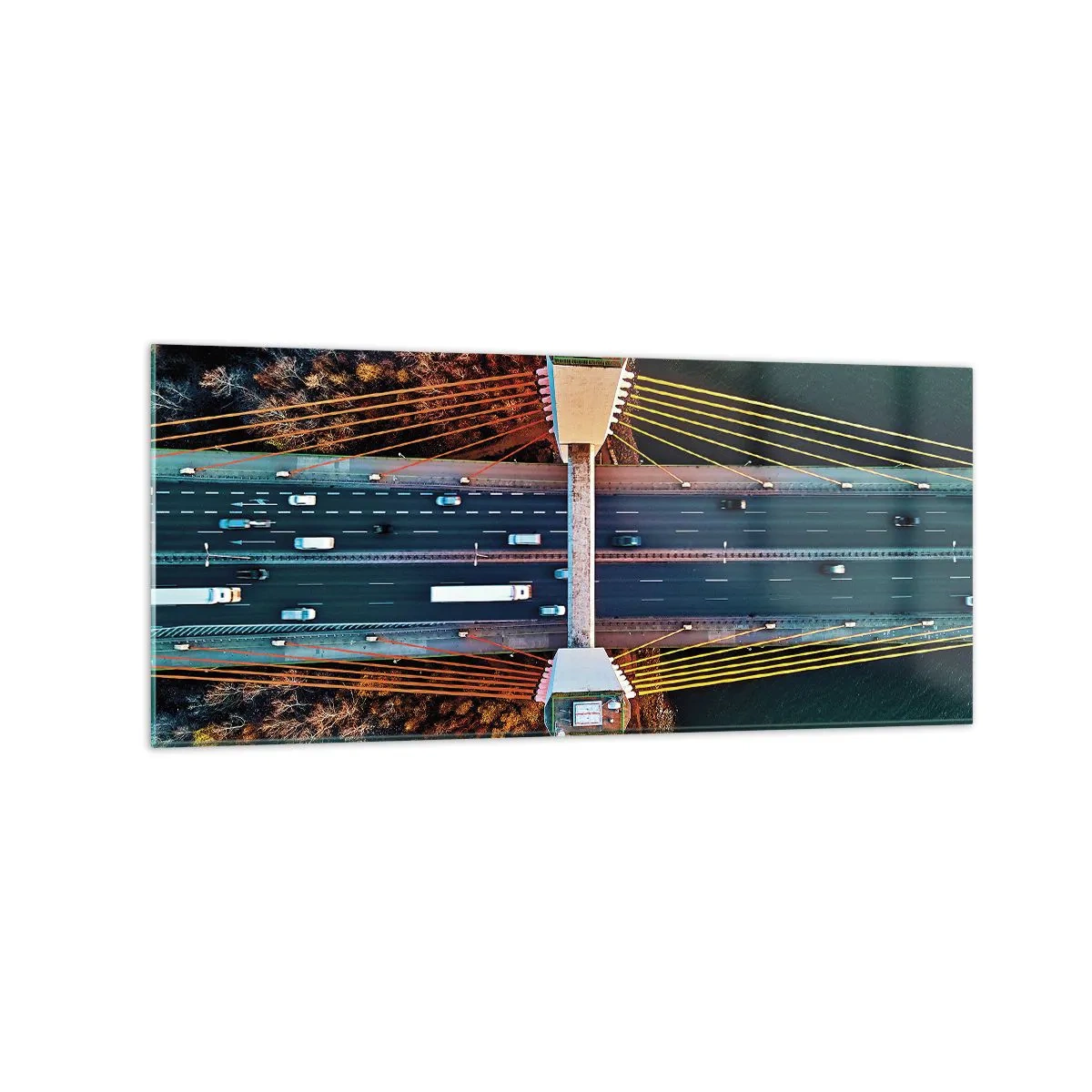 Glass picture - Behind Seas and Oceans - 120x50 cm