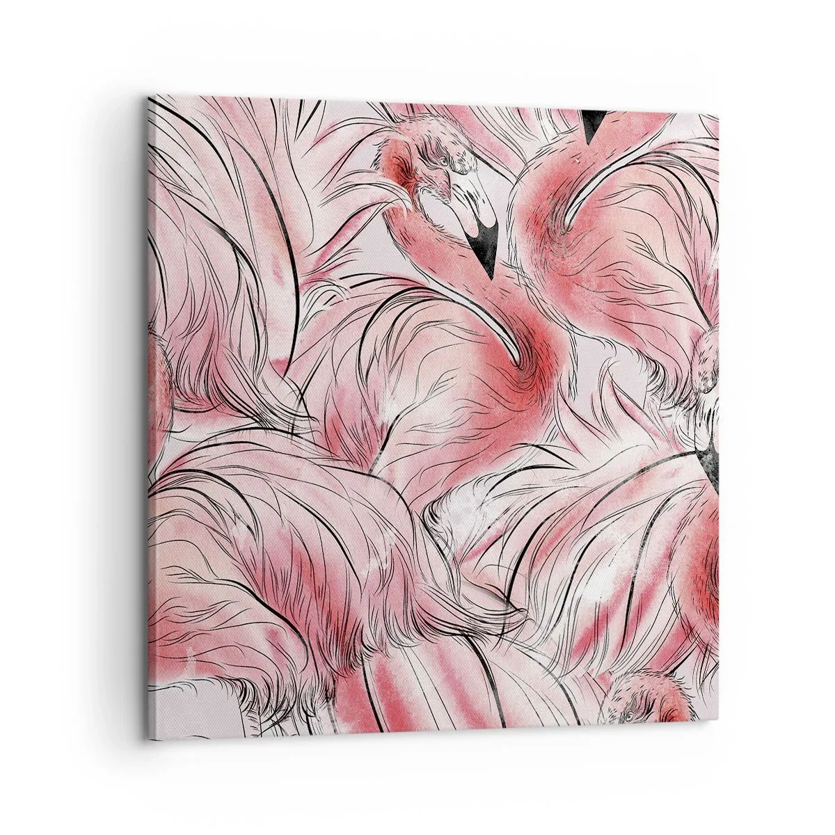 Canvas picture - Bird Corps de Ballet - 60x60 cm