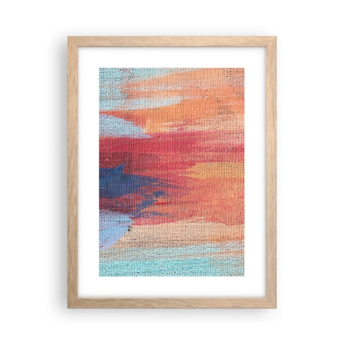 Poster in light oak frame - Washed Down by Rainbow - 30x40 cm
