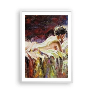 Poster in white frmae - Thoughtful Venus - 50x70 cm