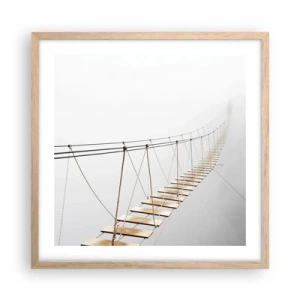 Poster in light oak frame - Where Did He Take You? - 50x50 cm